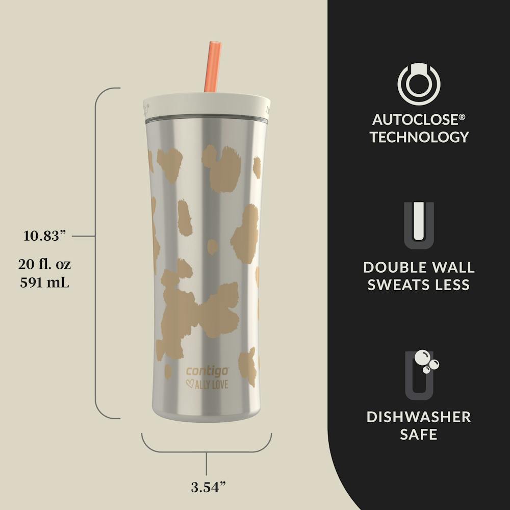 Contigo® x Ally Love Streeterville AUTOCLOSE® Shake & Go® Tumbler, 20oz (S6BI)