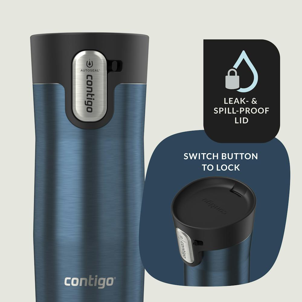 Contigo® AUTOSEAL® West Loop Vacuum-Insulated Stainless Steel Travel Mug with Easy-Clean Lid, 12 oz (7HZV)
