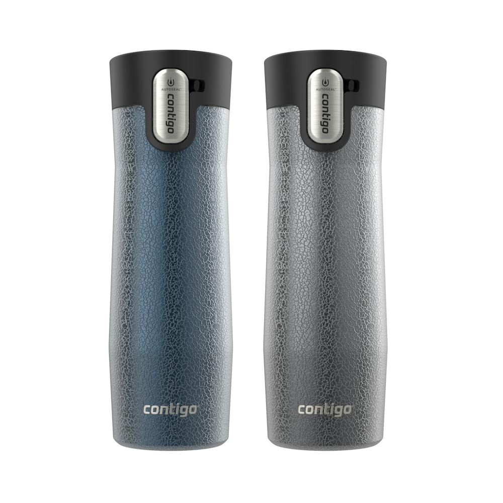 Contigo® AUTOSEAL® West Loop Vacuum-Insulated Stainless Steel Travel Mug with Easy-Clean Lid, 20 oz, 2-Pack (Y814)
