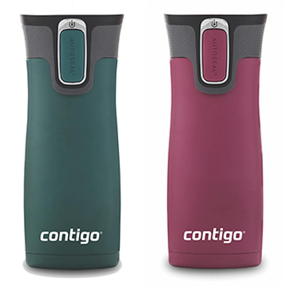 Contigo® West Loop 2.0 Stainless Steel Travel Mug with AUTOSEAL® Lid, 16oz, 2-Pack (8YCV)