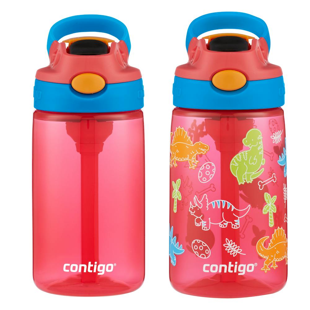 Contigo® Kids Water Bottle with Redesigned AUTOSPOUT® Straw, 14 oz, 2 pack (FU1Q)