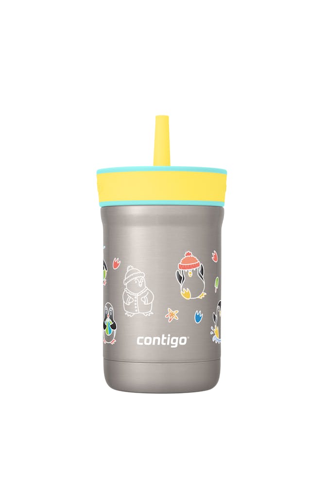 Contigo® Kids Leighton Spill-Proof Stainless Steel Tumbler with Straw, 12oz (7LHW)
