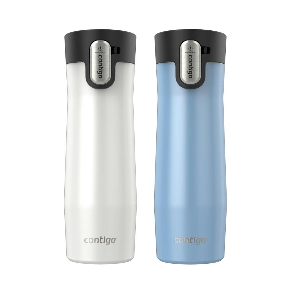 Contigo® AUTOSEAL® West Loop Vacuum-Insulated Stainless Steel Travel Mug with Easy-Clean Lid, 20 oz, 2-Pack (Y814)