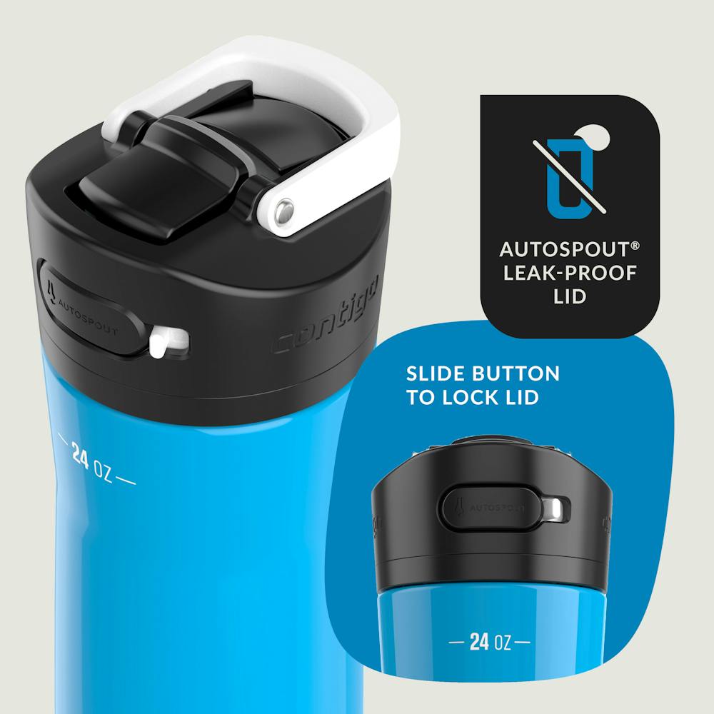 Contigo® Ashland Chill 2.0 Stainless Steel Water Bottle with AUTOSPOUT® Lid, 24oz (XHG7)