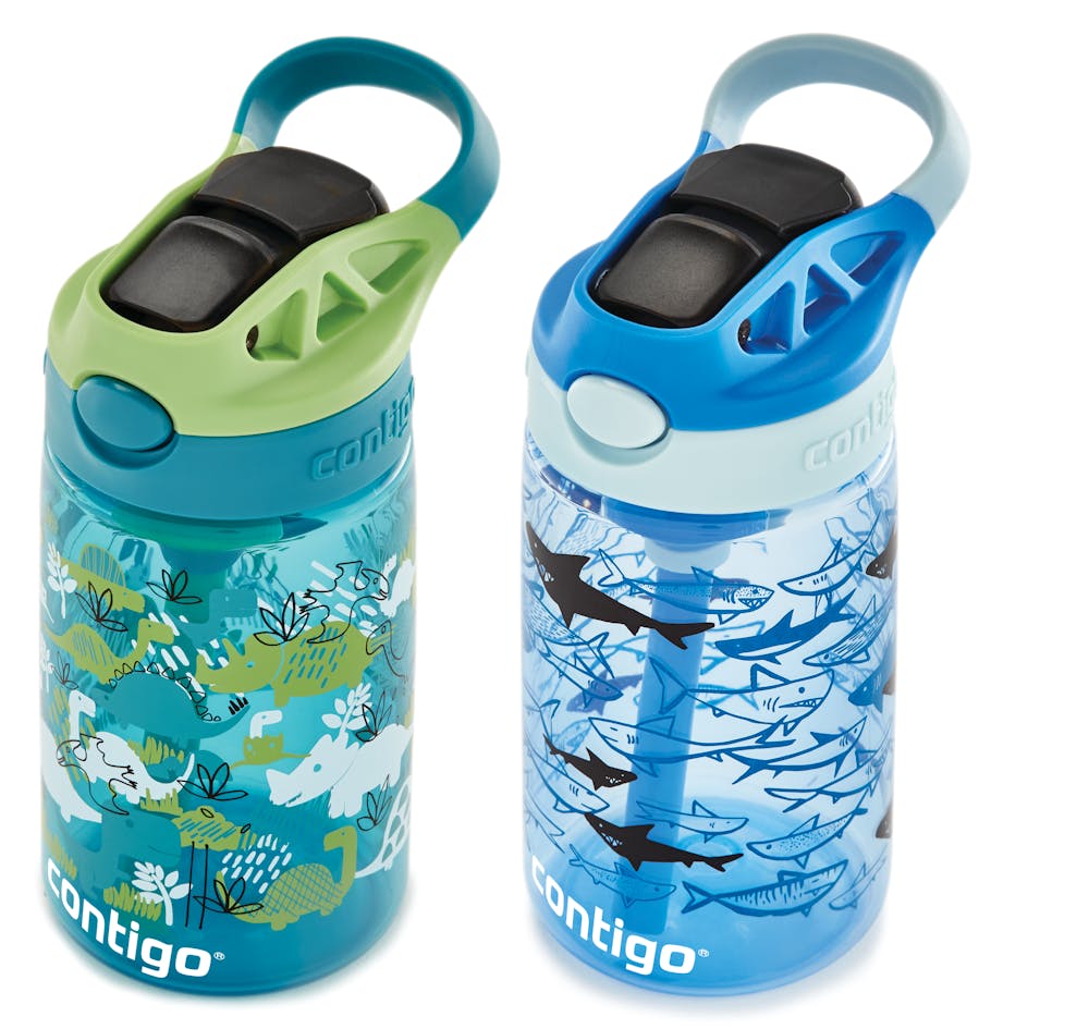 Contigo® Kids Straw Water Bottle with AUTOSPOUT® Lid, 14oz., 2 Pack (MC25)