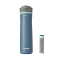 Contigo® Wells Chill Stainless Steel Filter Water Bottle with AUTOSPOUT® Straw Lid and Replacement Filter, 24 Oz (9F78)