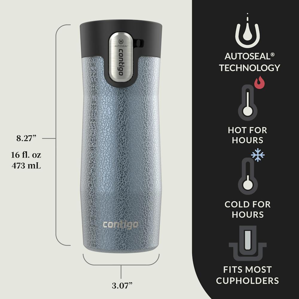 Contigo® AUTOSEAL® West Loop Vacuum-Insulated Stainless Steel Travel Mug with Easy-Clean Lid, 16 oz (JEYE)