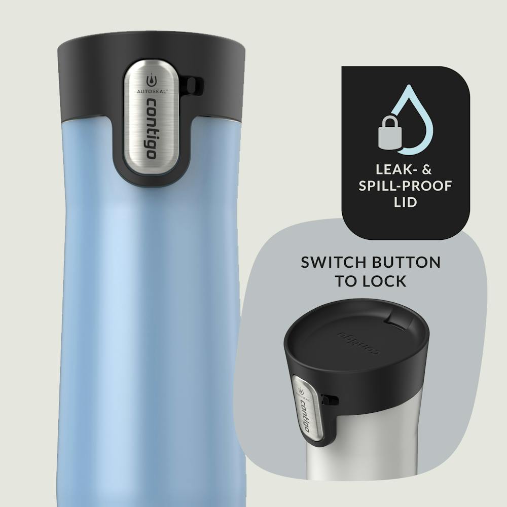 Contigo® AUTOSEAL® West Loop Vacuum-Insulated Stainless Steel Travel Mug with Easy-Clean Lid, 20 oz, 2-Pack (Y814)