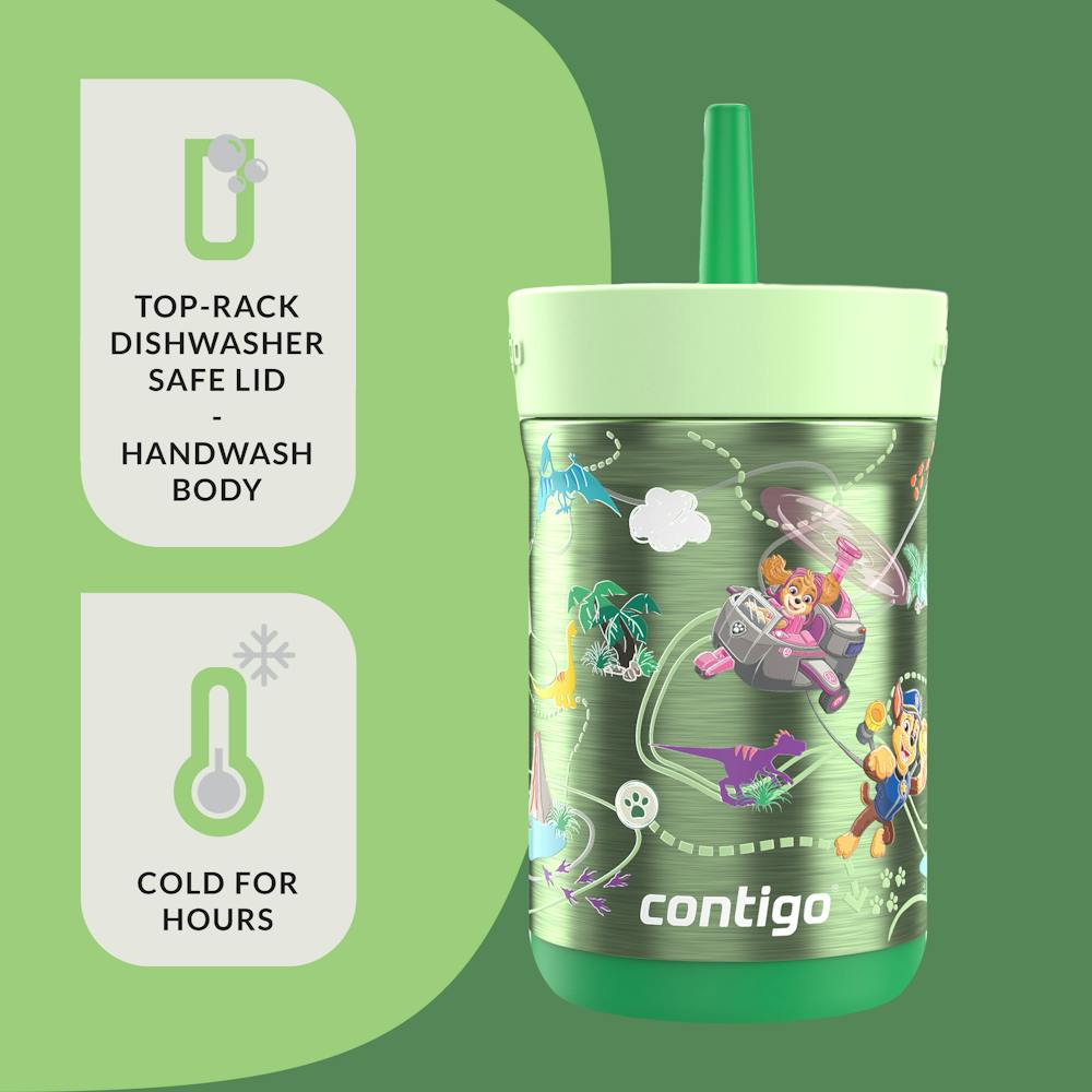 Contigo® Kids Leighton Spill-Proof Stainless Steel Tumbler with Straw, 12oz (7LHW)