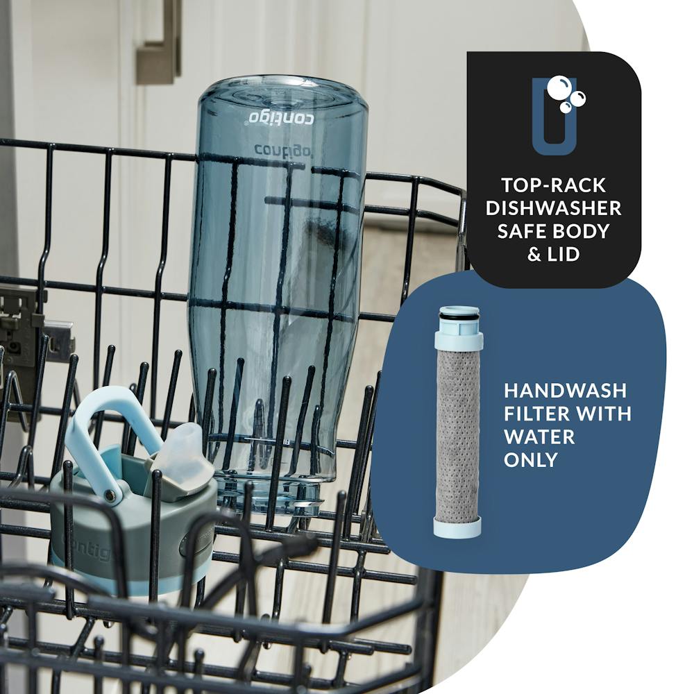 Contigo® Wells Plastic Filter Water Bottle with AUTOSPOUT® Straw Lid, 32 Oz (PE7C)