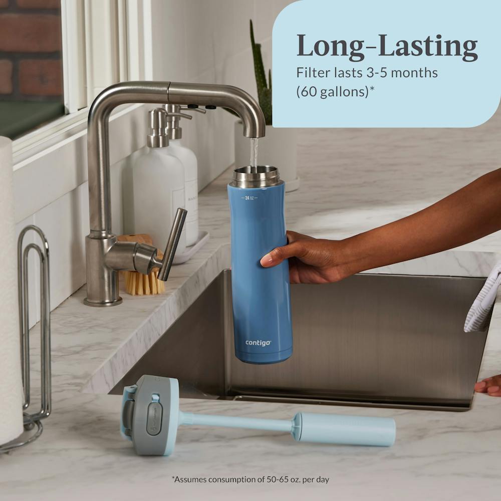 Contigo® Replacement Filter for Wells Water Bottle with Filtration Straw, 1-Pack (2MEF)