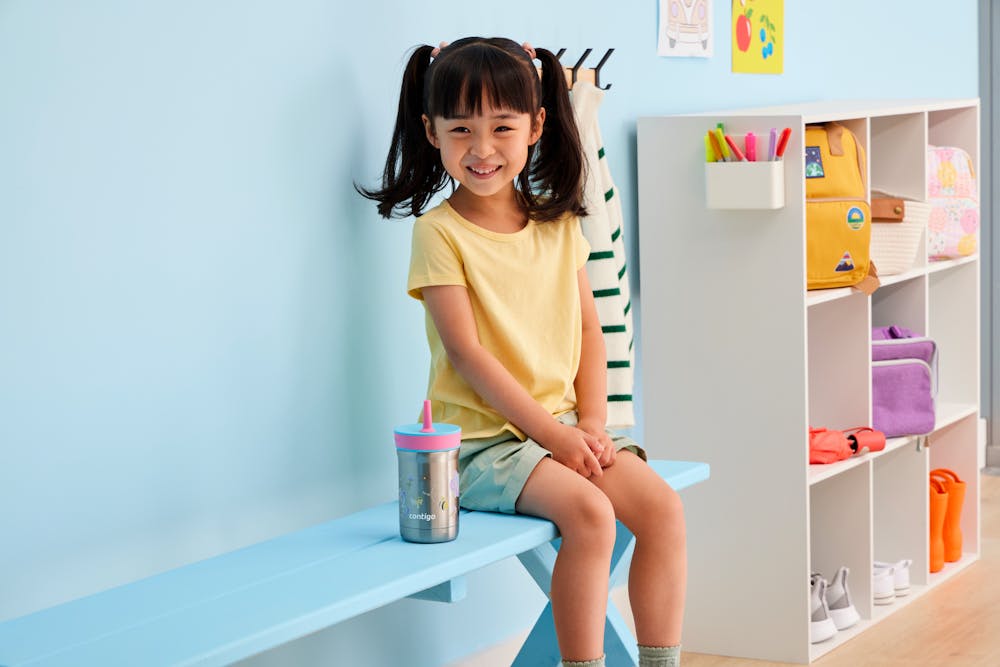 Contigo® Kids Leighton Spill-Proof Stainless Steel Tumbler with Straw, 12oz (7LHW)