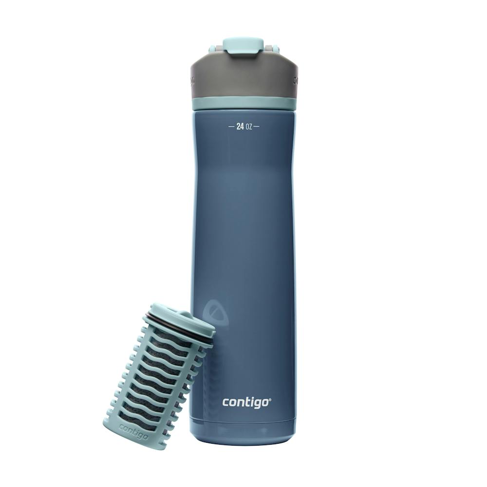 Contigo® Clybourn Chill Freeflow Filtration Stainless Steel Water Bottle with AUTOSEAL® Lid, 24oz (J144)