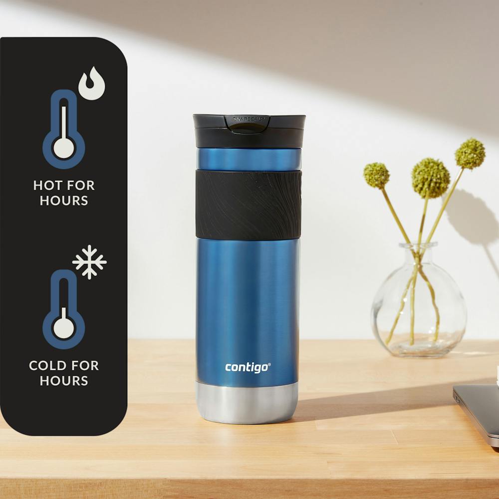 Contigo® Byron 2.0 Stainless Steel Travel Mug with SNAPSEAL™ Lid and Grip, 20oz (QTVU)