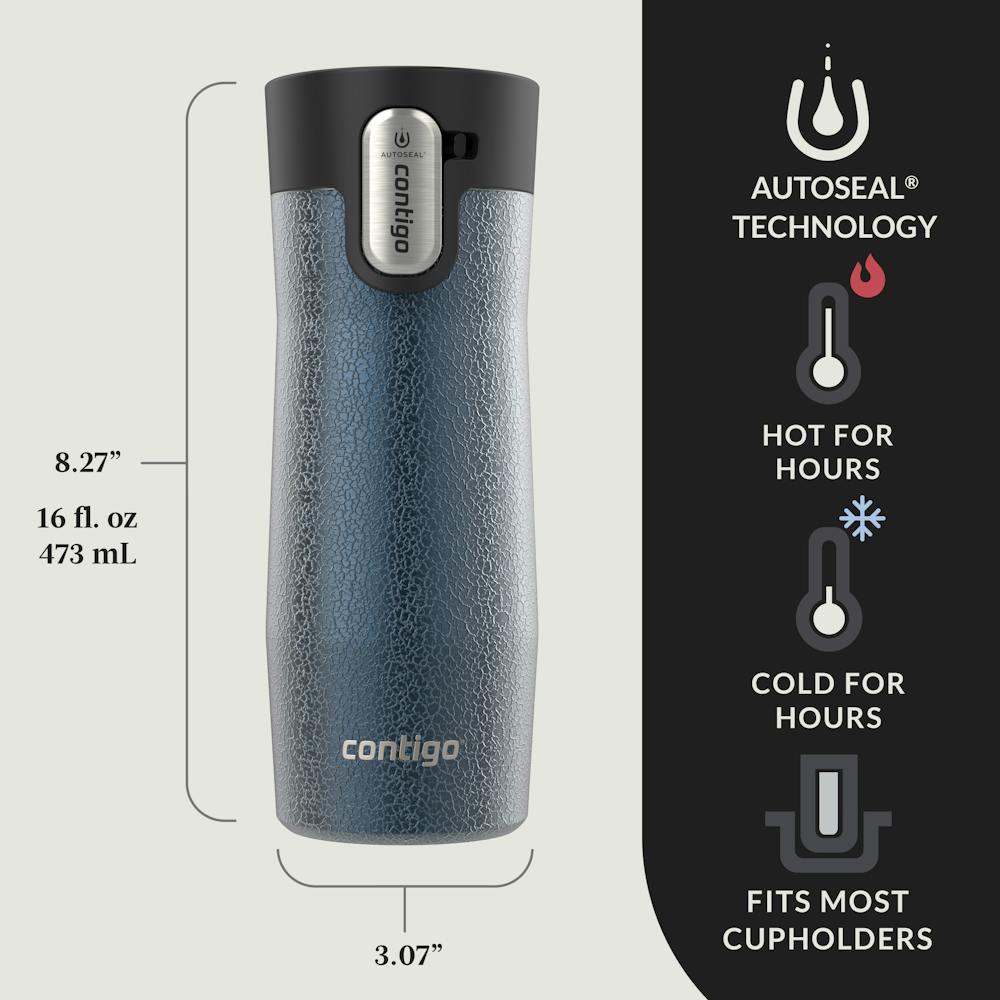 Contigo® AUTOSEAL® West Loop Vacuum-Insulated Stainless Steel Travel Mug with Easy-Clean Lid, 16 oz (JEYE)