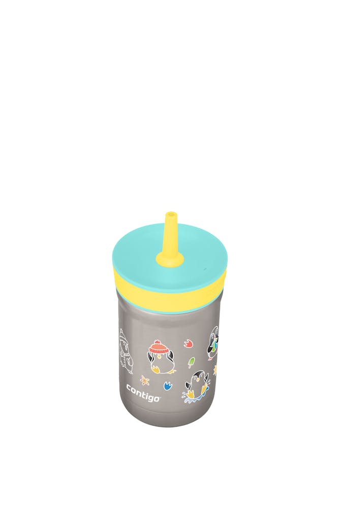 Contigo® Kids Leighton Spill-Proof Stainless Steel Tumbler with Straw, 12oz (7LHW)