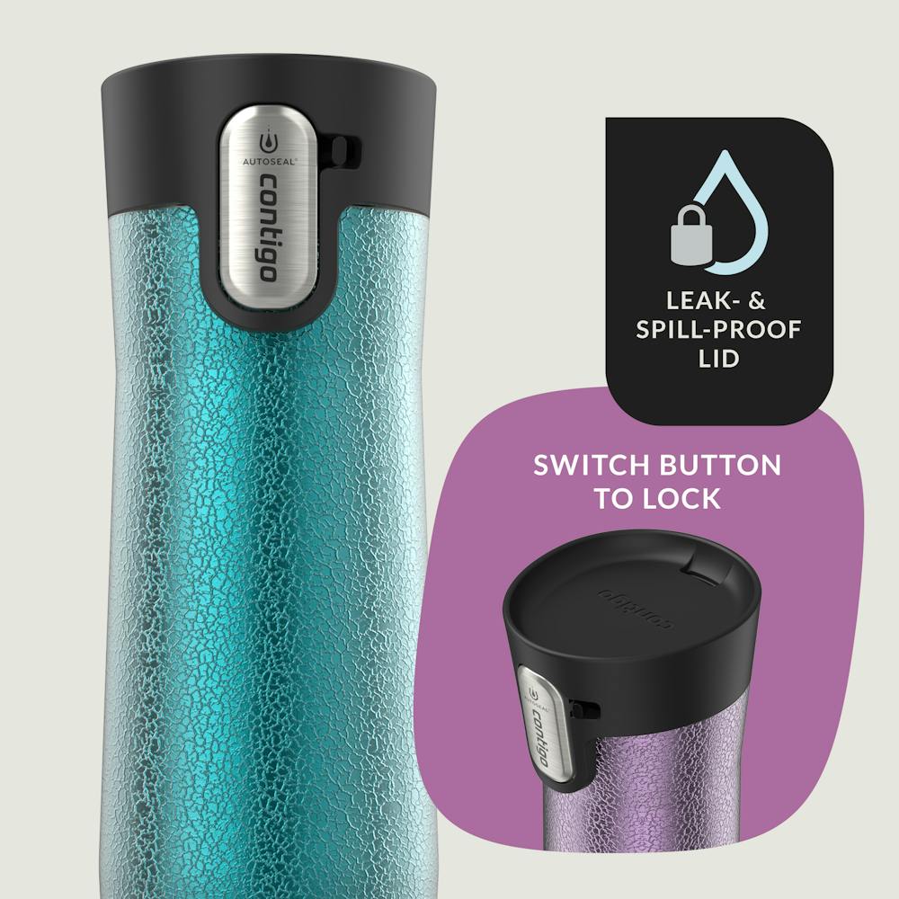 Contigo® AUTOSEAL® West Loop Vacuum-Insulated Stainless Steel Travel Mug with Easy-Clean Lid, 20 oz, 2-Pack (Y814)