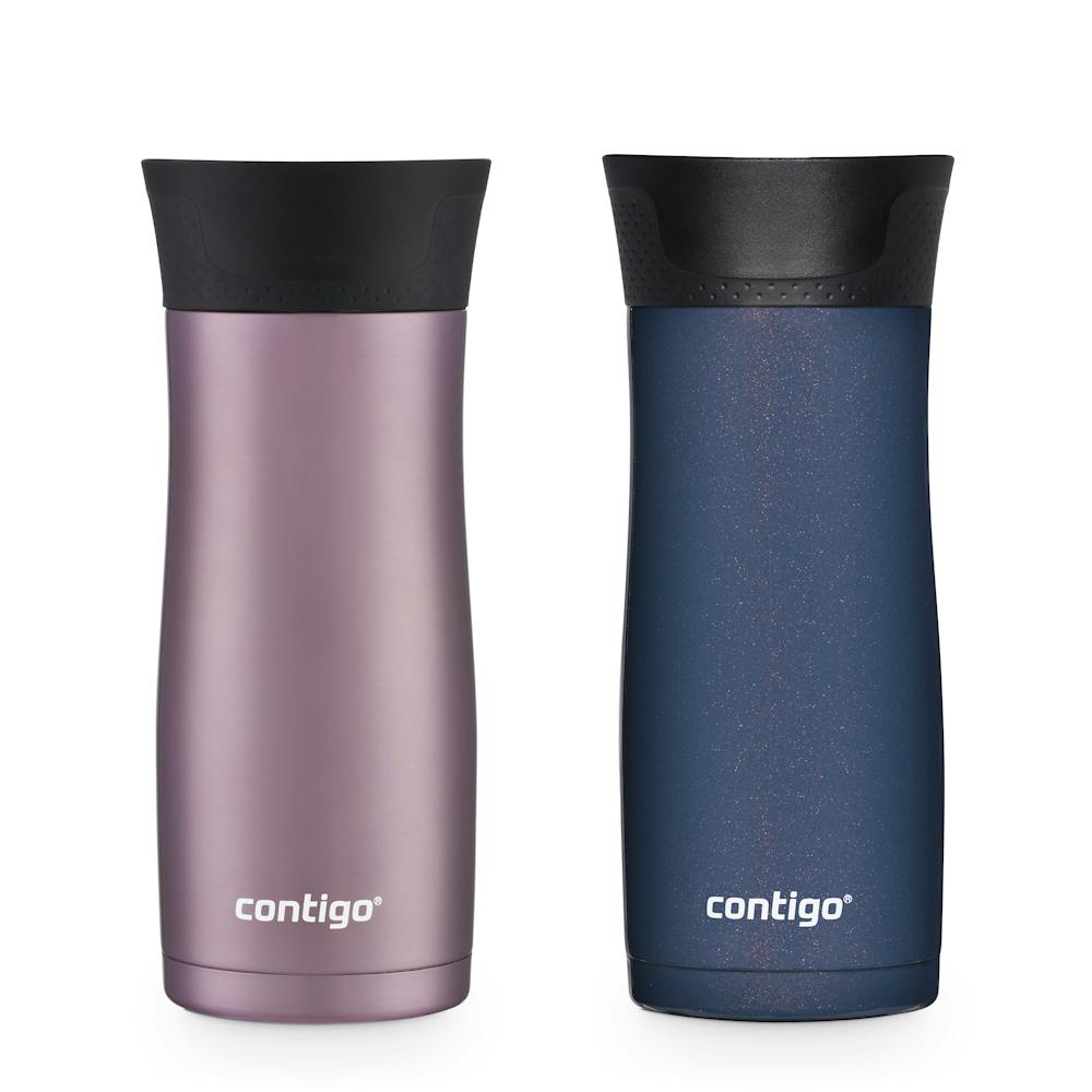 Contigo® West Loop 2.0 Leak-Proof Spill-Proof Insulated Stainless Steel Travel Mug, 16oz., 2 Pack (XWD2)