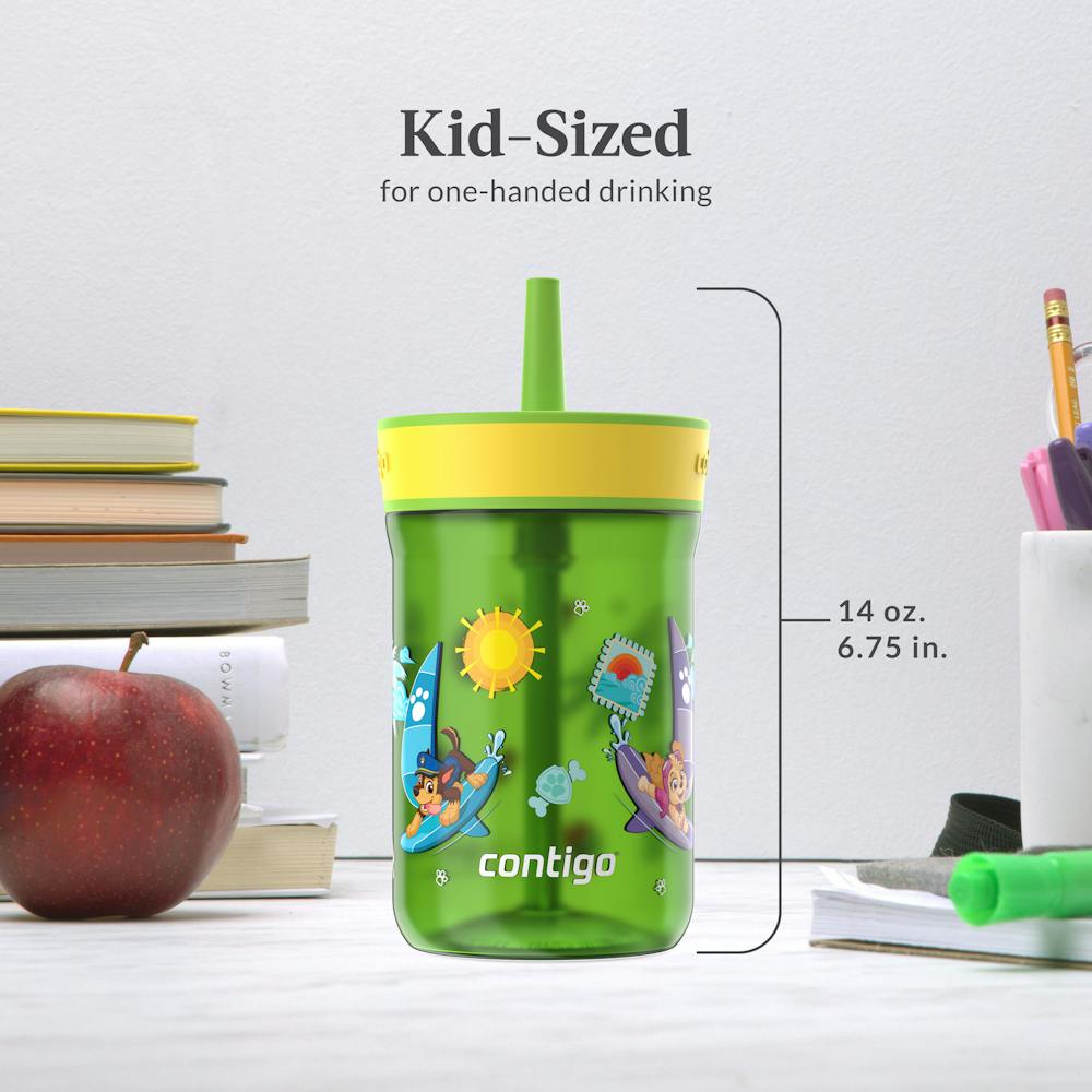 Contigo® Kids’ Leighton Straw Tumbler with Spill-Proof Leak-Proof Lid, 14oz (CGGY)