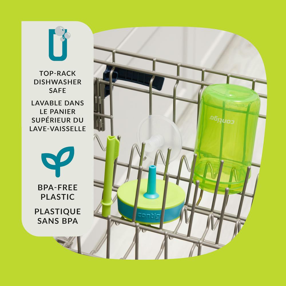 Contigo® Kids’ Leighton Straw Tumbler with Spill-Proof Leak-Proof Lid, 14oz (CGGY)
