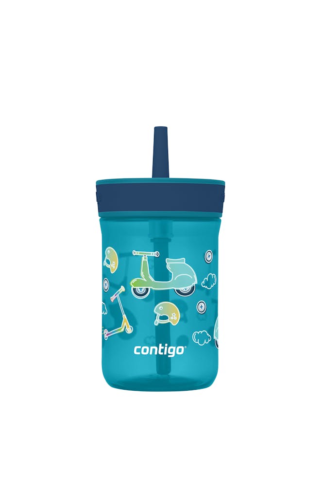 Contigo® Kids’ Leighton Straw Tumbler with Spill-Proof Leak-Proof Lid, 14oz (CGGY)