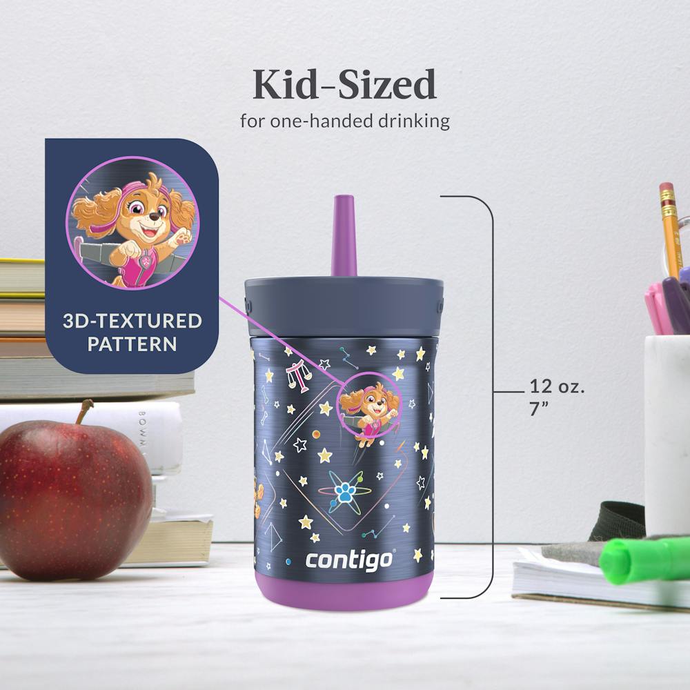 Contigo® Kids Leighton Spill-Proof Stainless Steel Tumbler with Straw, 12oz (7LHW)