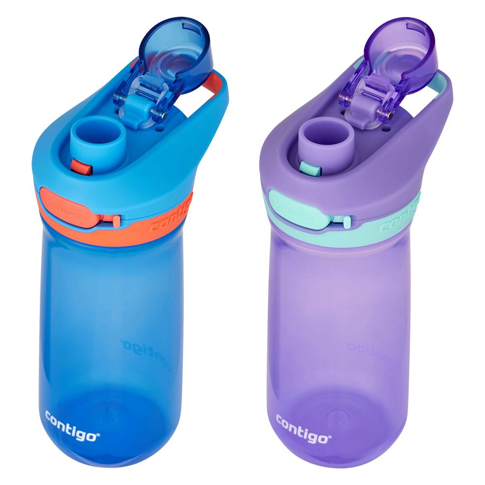 Contigo® Kids’ Jessie Water Bottle with Pop-Open Leak-Proof Chug Lid, 14oz (4U8S)