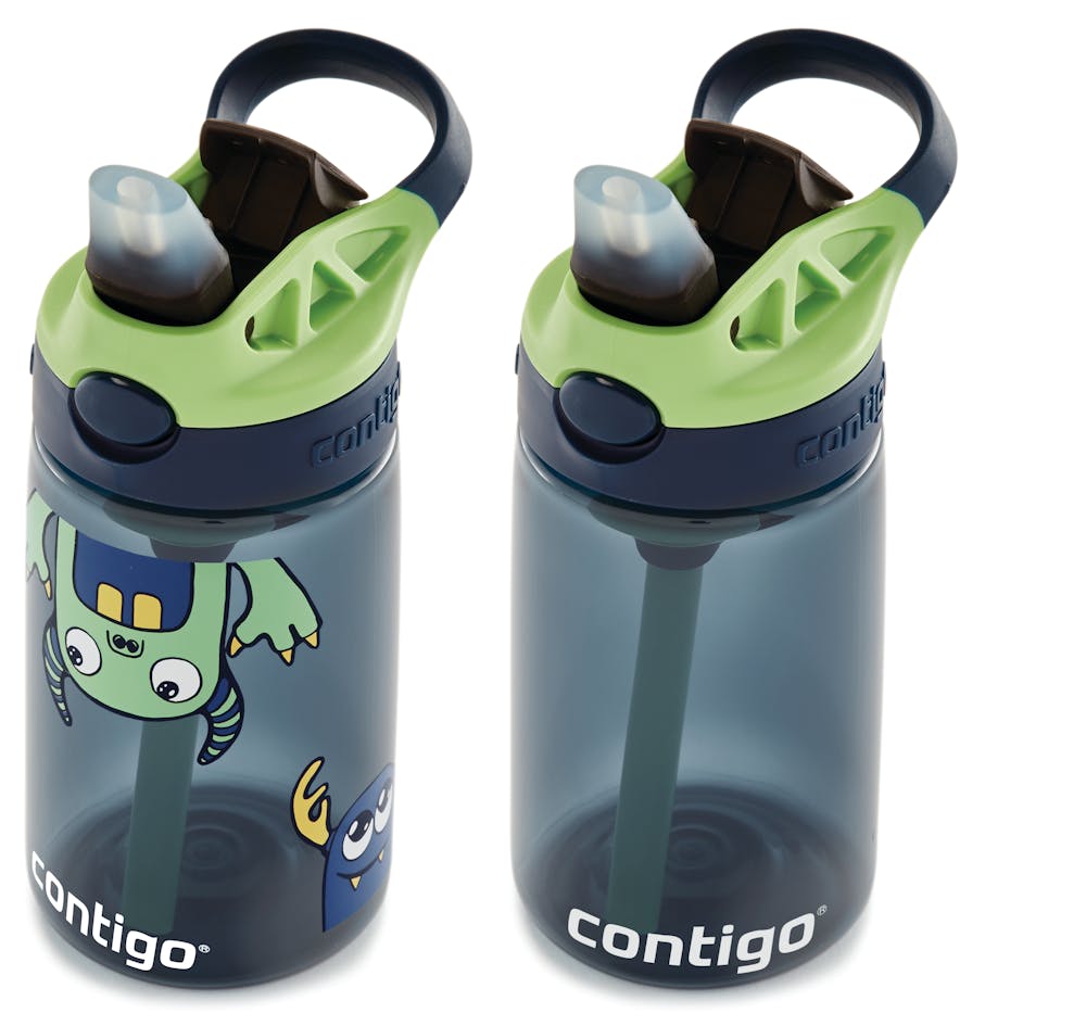 Contigo® Kids Straw Water Bottle with AUTOSPOUT® Lid, 14oz., 2 Pack (MC25)