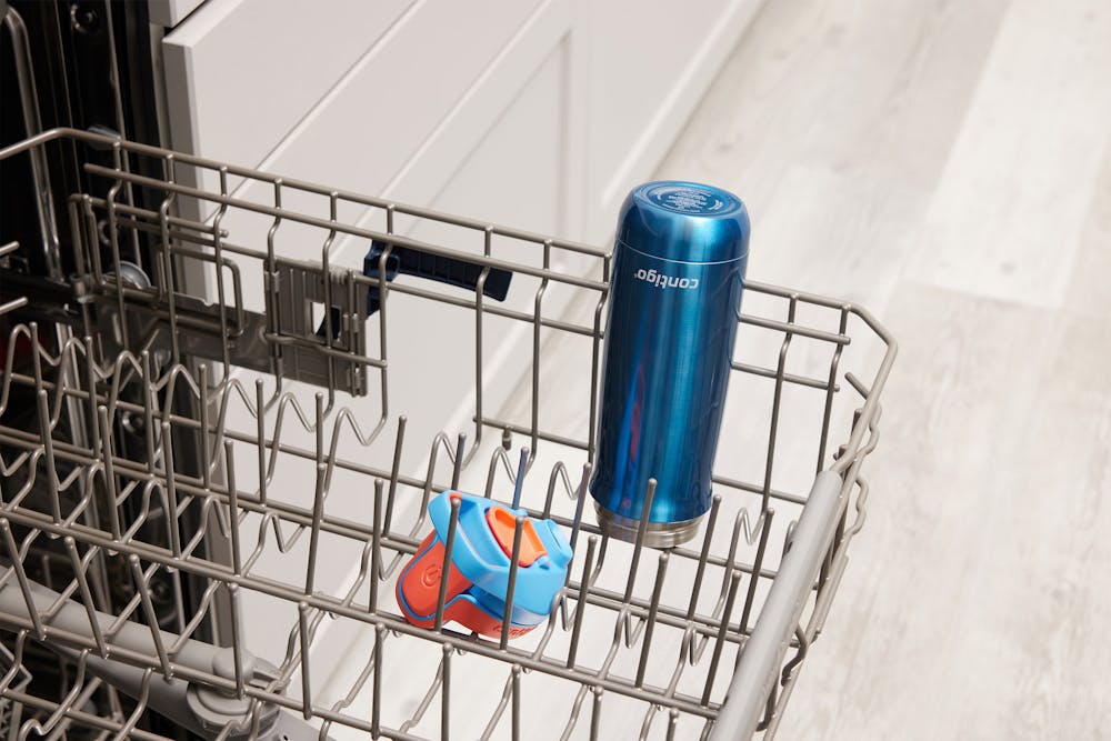Contigo® Kids’ Casey Stainless Steel Water Bottle with Spill-Proof Leak-Proof Lid, 13oz (RLBQ)