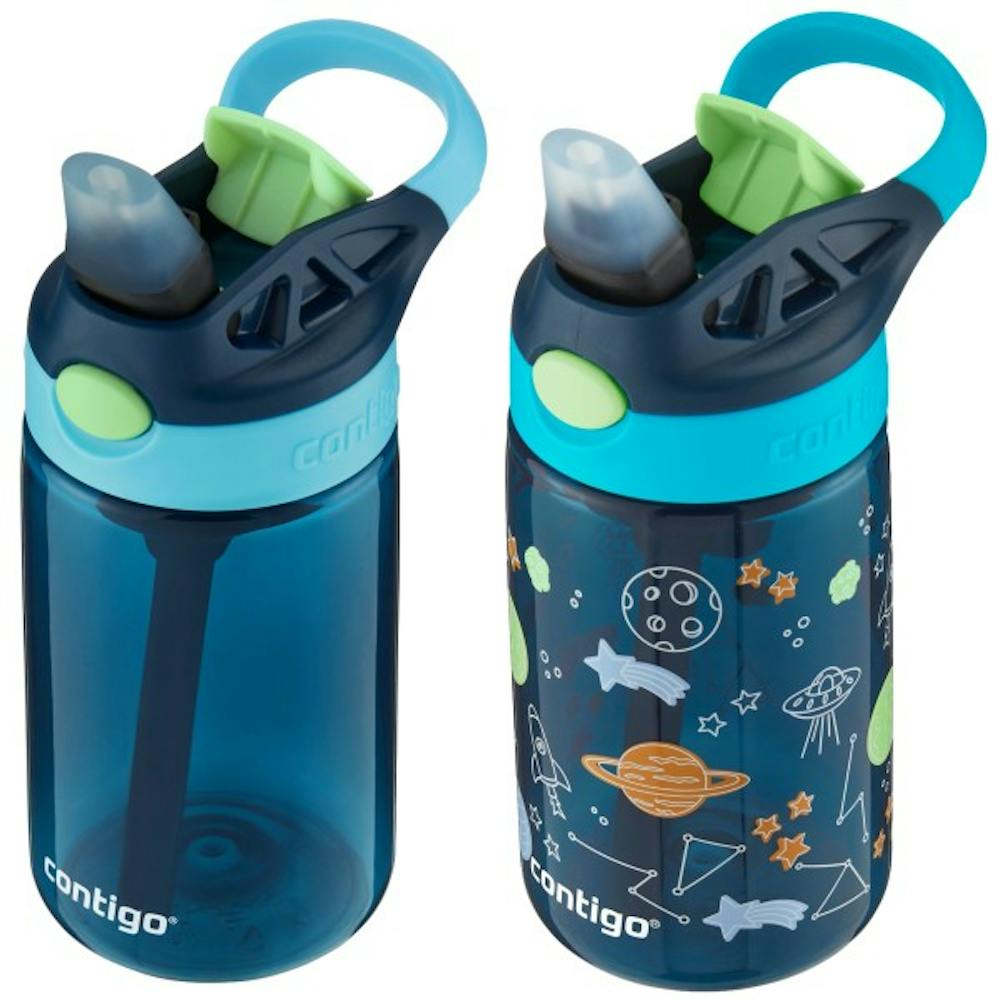 Contigo® Kids Water Bottle with Redesigned AUTOSPOUT® Straw, 14 oz, 2 pack (FU1Q)