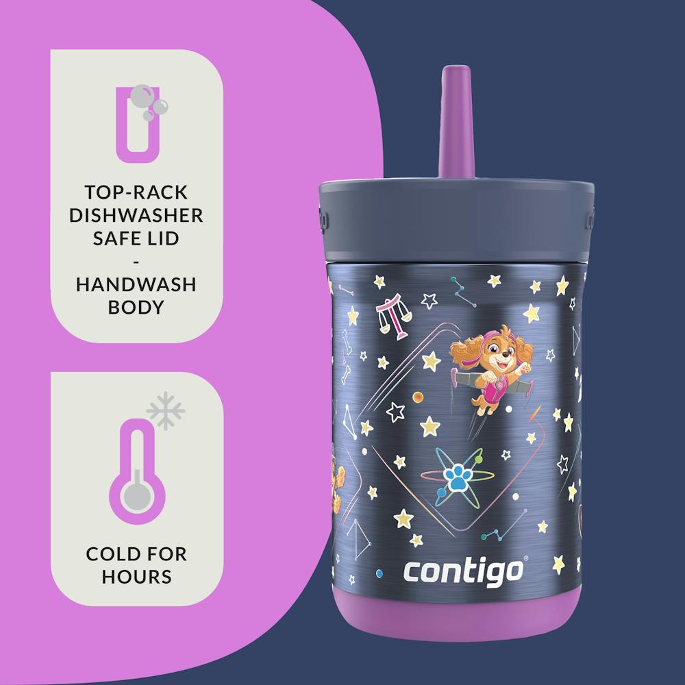 Contigo® Kids Leighton Spill-Proof Stainless Steel Tumbler with Straw, 12oz (7LHW)