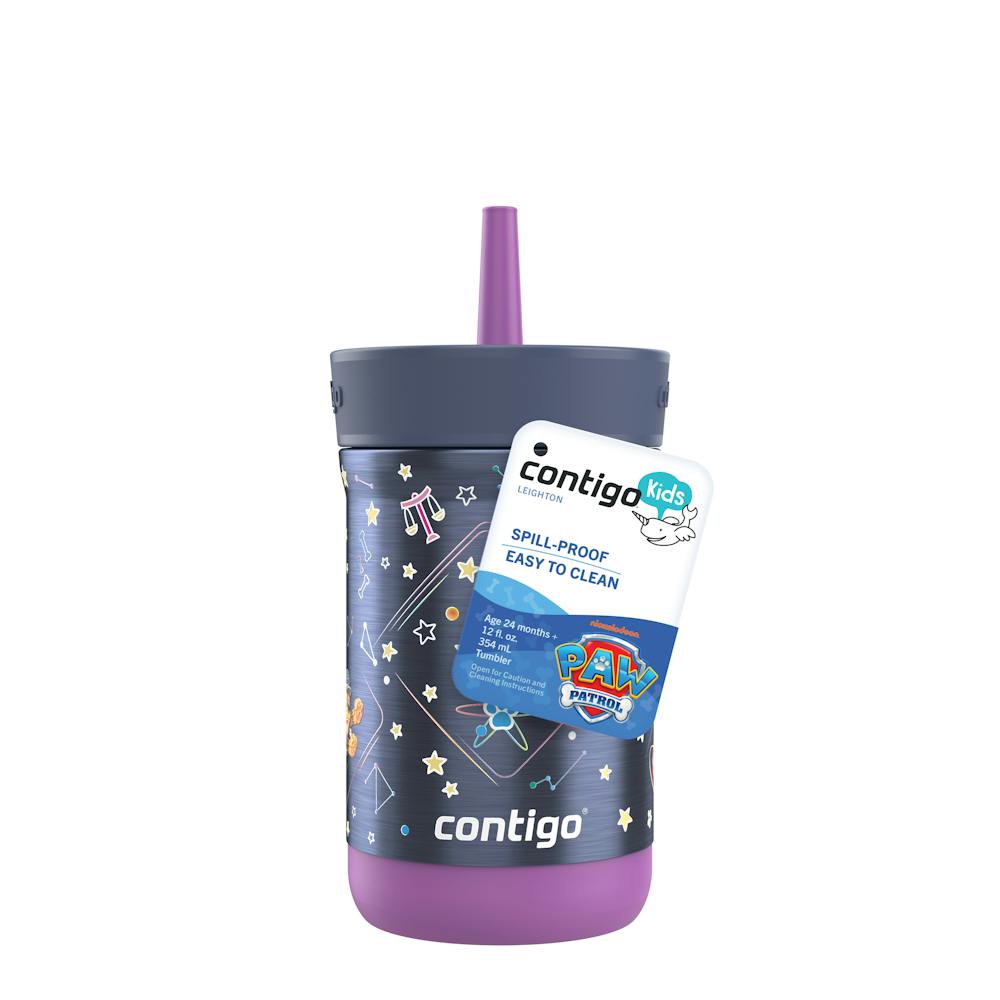 Contigo® Kids Leighton Spill-Proof Stainless Steel Tumbler with Straw, 12oz (7LHW)