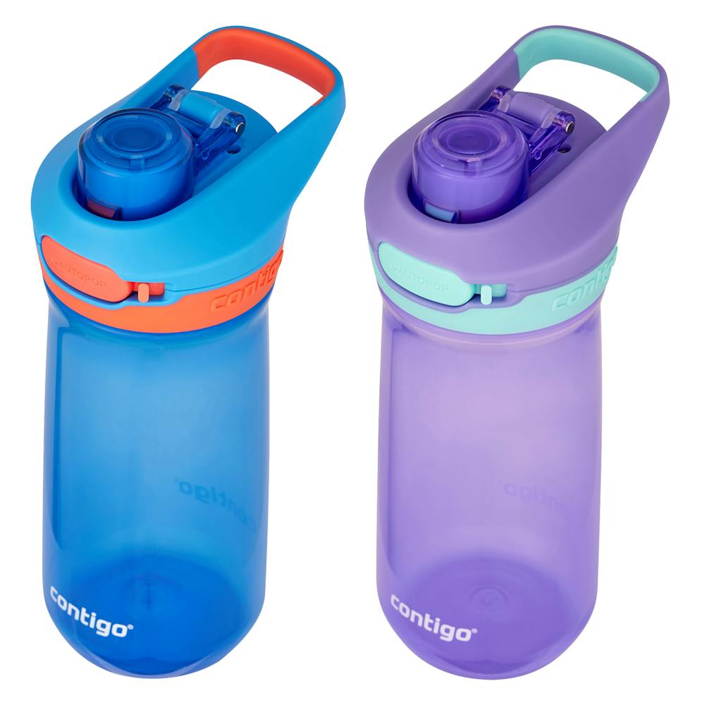 Contigo® Kids’ Jessie Water Bottle with Pop-Open Leak-Proof Chug Lid, 14oz (4U8S)