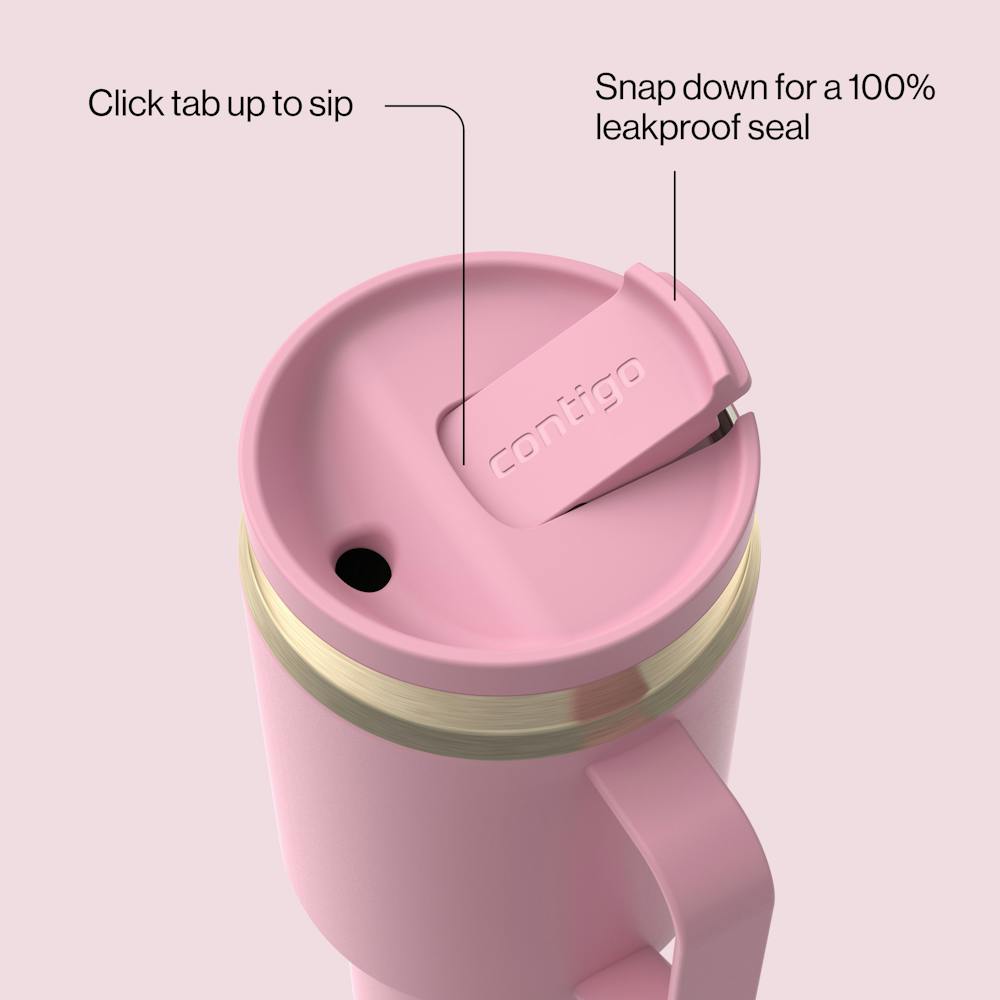 30 oz SnapSeal™ Tumbler (w/ Straw & Handle) (HJ5Y)