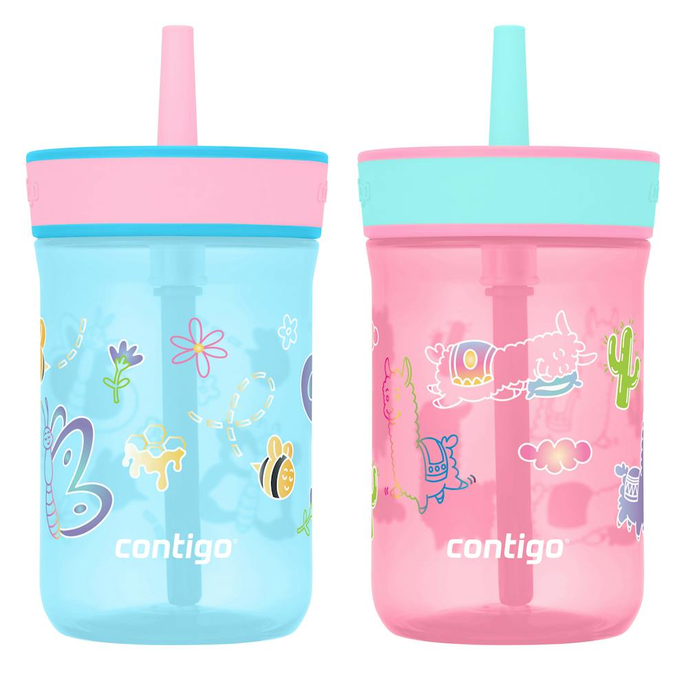 Contigo® Kids’ Leighton Straw Tumbler with Spill-Proof Leak-Proof Lid, 14oz (WYHM)