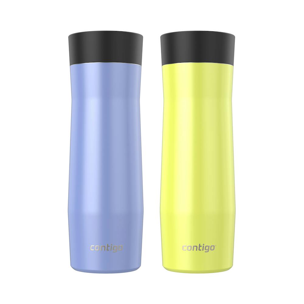 Contigo® AUTOSEAL® West Loop Vacuum-Insulated Stainless Steel Travel Mug with Easy-Clean Lid, 20 oz, 2-Pack (Y814)