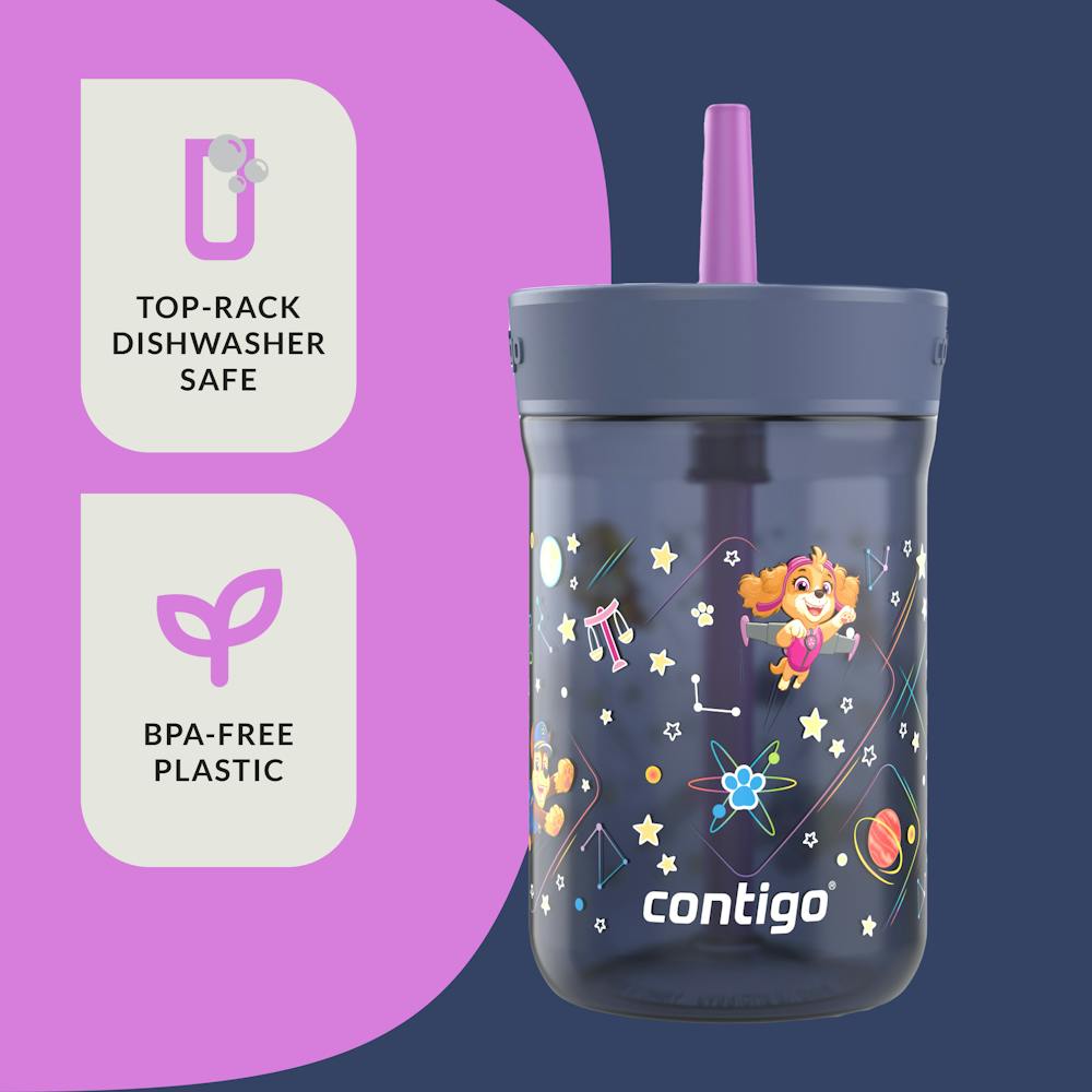 Contigo® Kids’ Leighton Straw Tumbler with Spill-Proof Leak-Proof Lid, 14oz (CGGY)