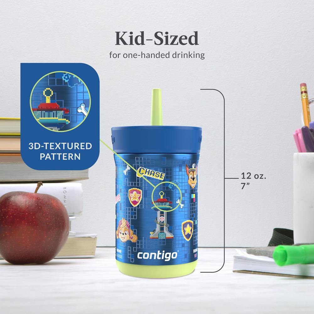Contigo® Kids Leighton Spill-Proof Stainless Steel Tumbler with Straw, 12oz (7LHW)