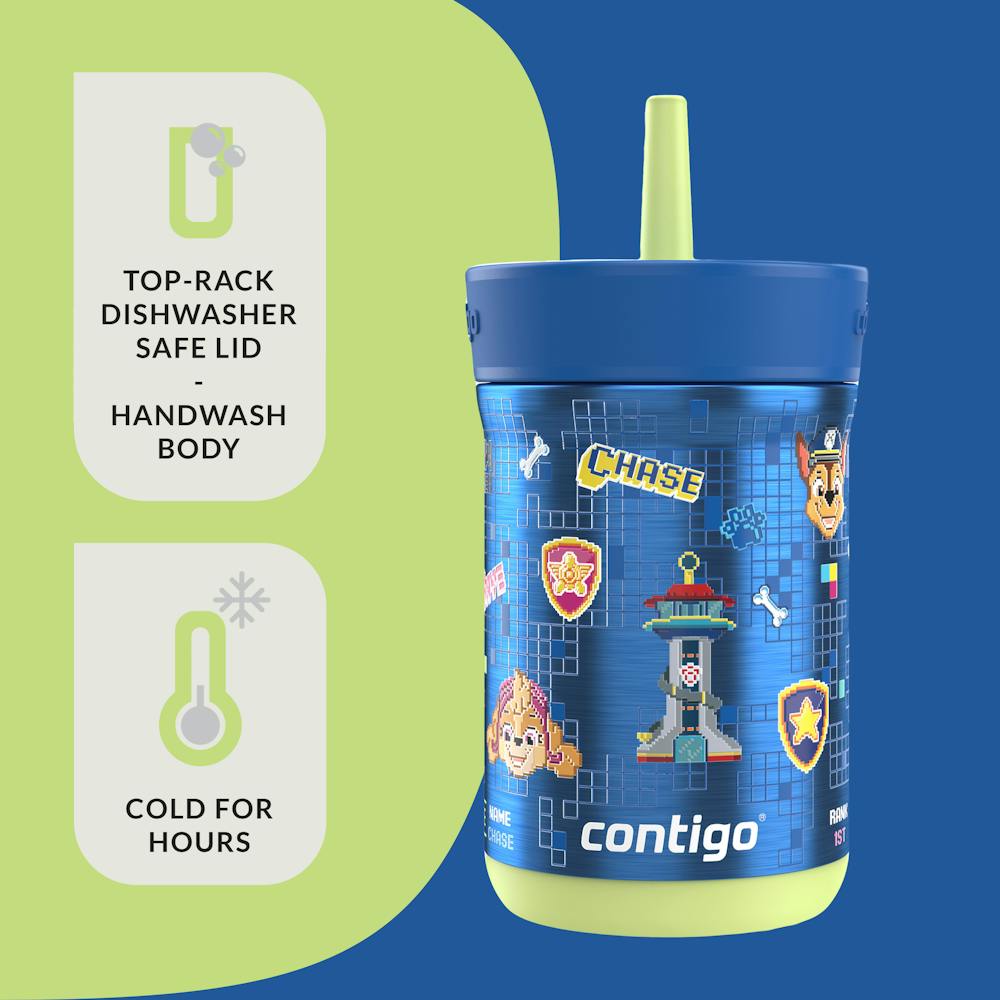 Contigo® Kids Leighton Spill-Proof Stainless Steel Tumbler with Straw, 12oz (7LHW)