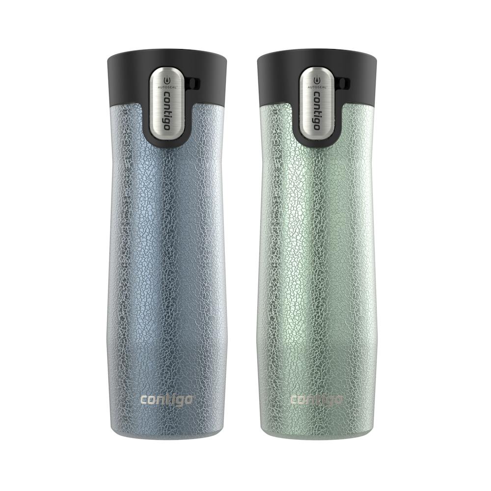 Contigo® AUTOSEAL® West Loop Vacuum-Insulated Stainless Steel Travel Mug with Easy-Clean Lid, 20 oz, 2-Pack (Y814)