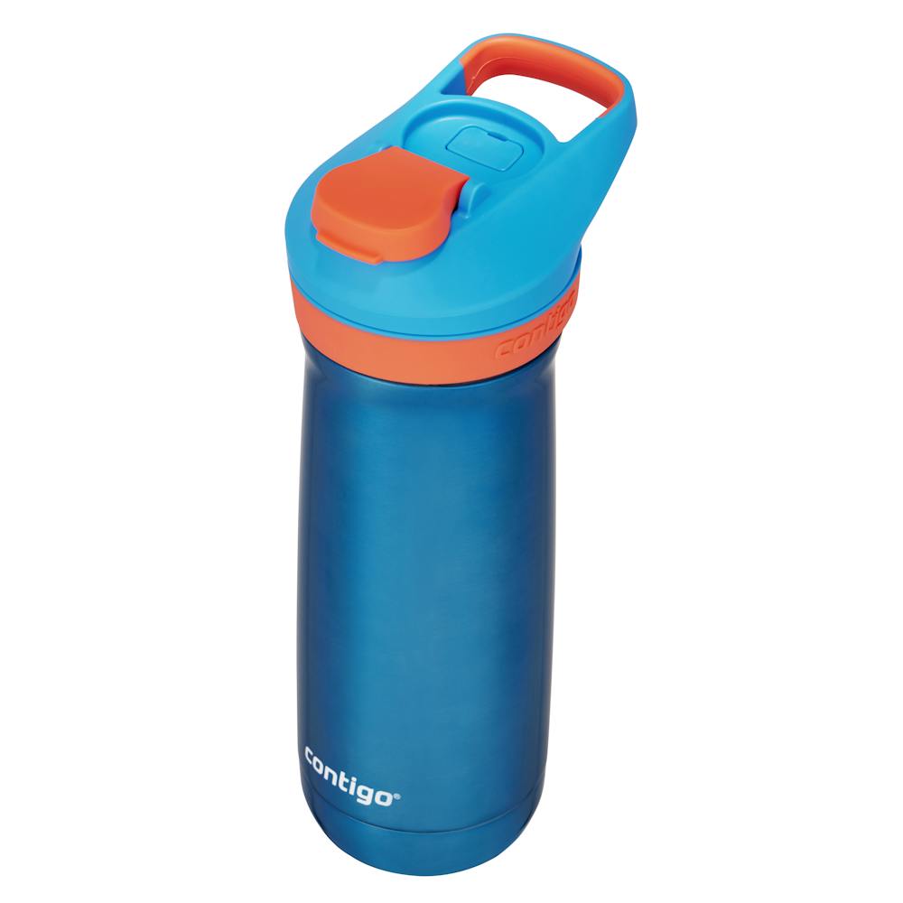 Contigo® Kids’ Casey Stainless Steel Water Bottle with Spill-Proof Leak-Proof Lid, 13oz (RLBQ)