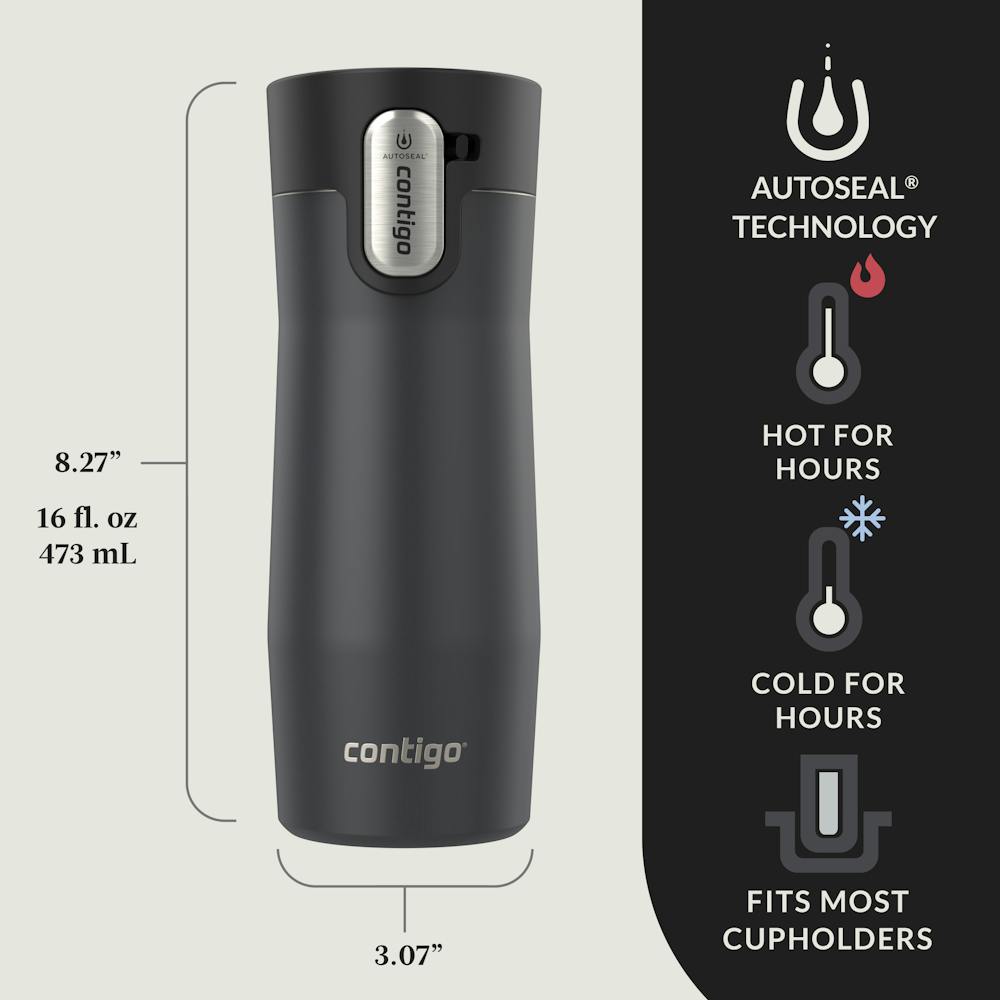 Contigo® AUTOSEAL® West Loop Vacuum-Insulated Stainless Steel Travel Mug with Easy-Clean Lid, 16 oz (JEYE)