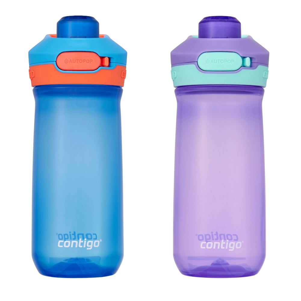 Contigo® Kids’ Jessie Water Bottle with Pop-Open Leak-Proof Chug Lid, 14oz (4U8S)