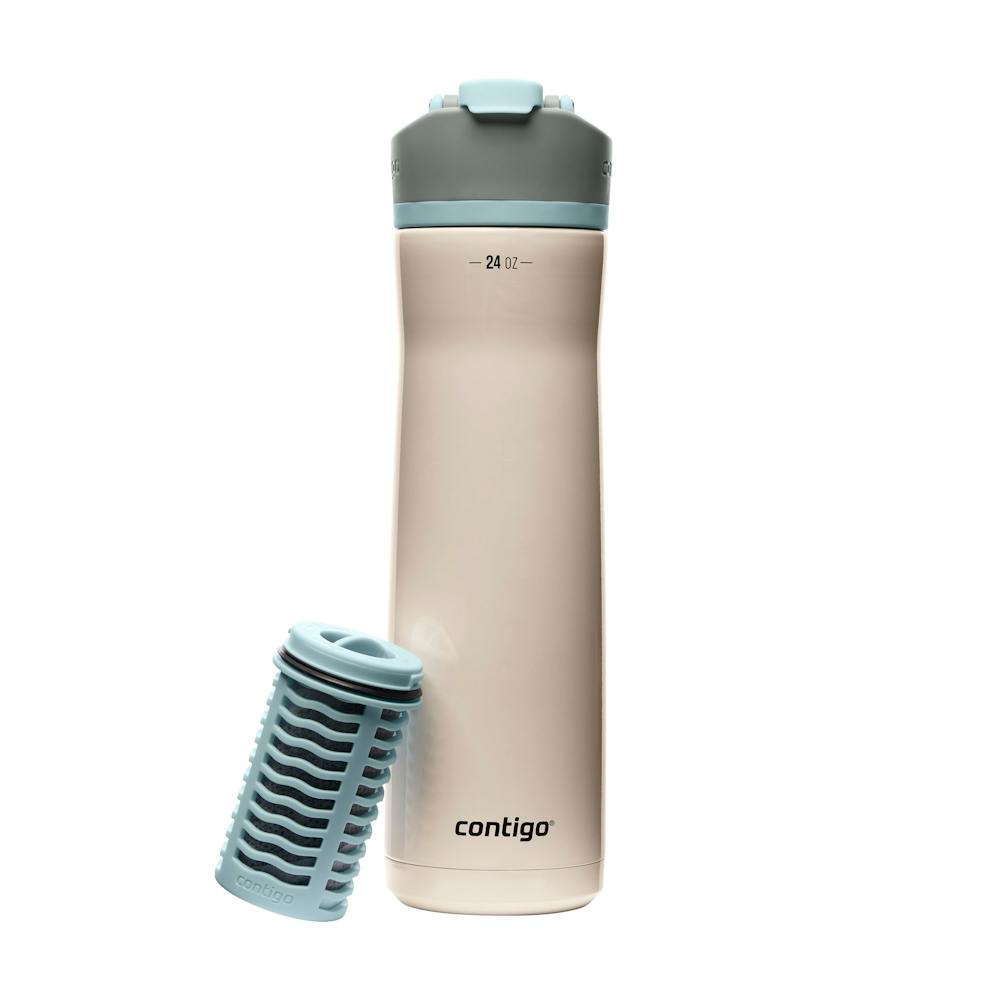 Contigo® Clybourn Chill Freeflow Filtration Stainless Steel Water Bottle with AUTOSEAL® Lid, 24oz (J144)