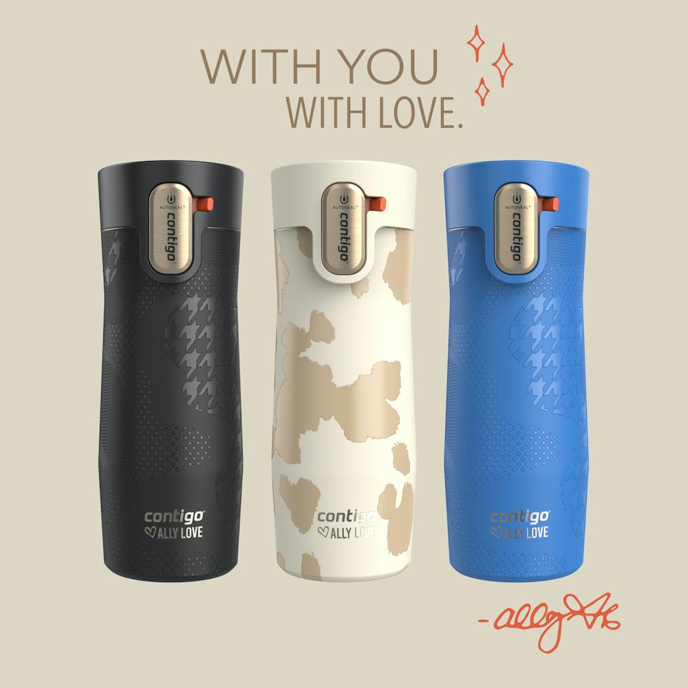 Contigo® x Ally Love West Loop 3.0 Stainless Steel Travel Mug with AUTOSEAL® Easy-Clean Lid, 16oz (04NT)