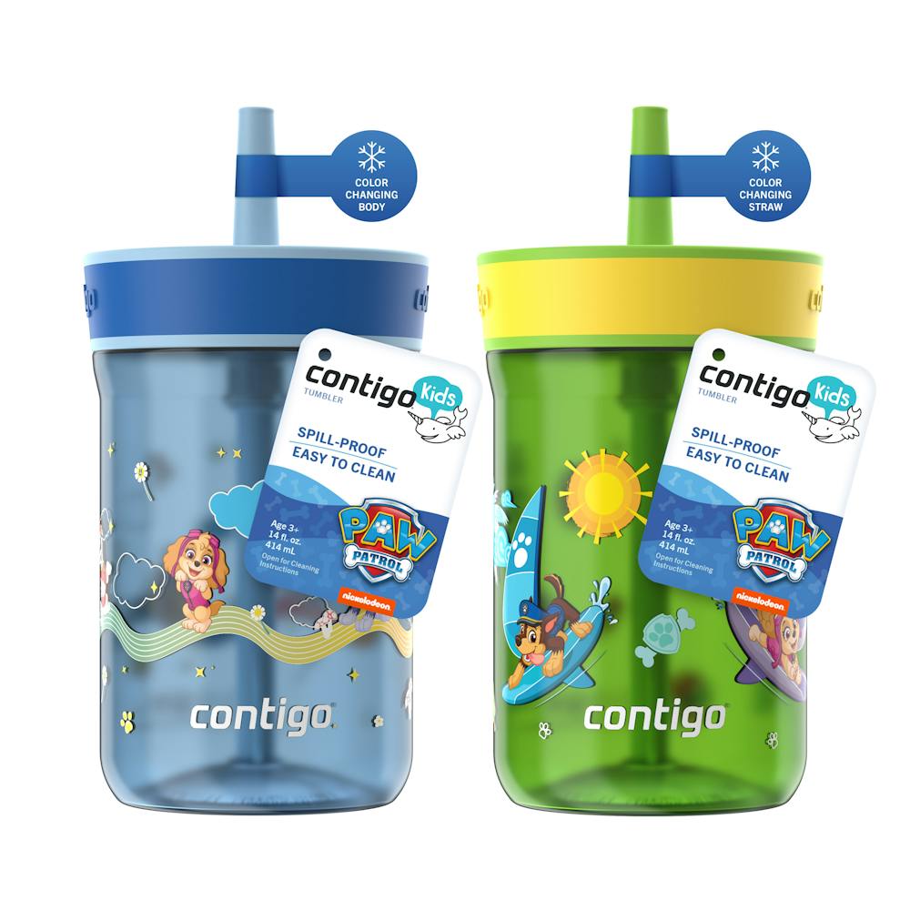 Contigo® Kids’ Leighton Straw Tumbler with Spill-Proof Leak-Proof Lid, 14oz (WYHM)