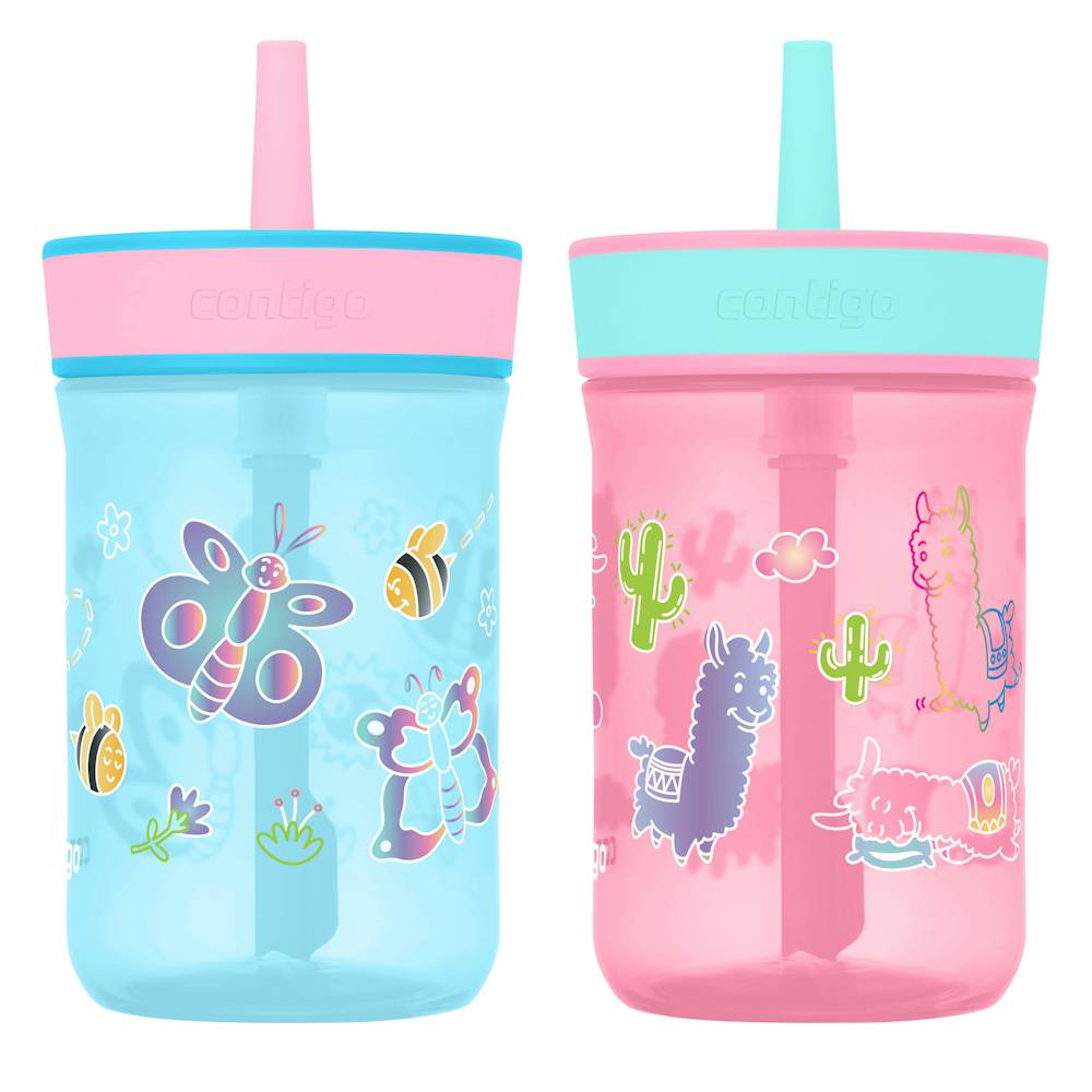 Contigo® Kids’ Leighton Straw Tumbler with Spill-Proof Leak-Proof Lid, 14oz (WYHM)