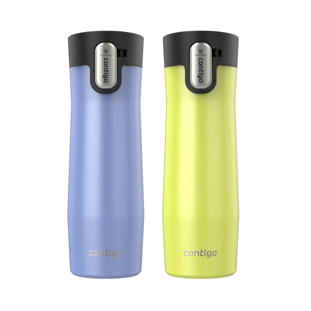 Contigo® AUTOSEAL® West Loop Vacuum-Insulated Stainless Steel Travel Mug with Easy-Clean Lid, 20 oz, 2-Pack (Y814)