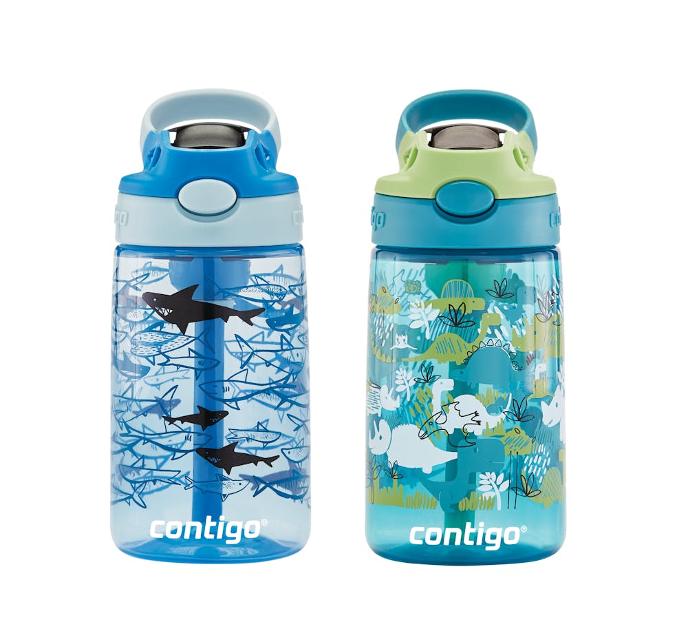 Contigo® Kids Straw Water Bottle with AUTOSPOUT® Lid, 14oz., 2 Pack (MC25)
