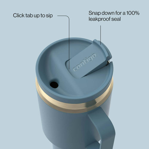 30 oz SnapSeal™ Tumbler (w/ Straw & Handle) (HJ5Y)